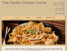 Tablet Screenshot of pinegardenrestaurant.com